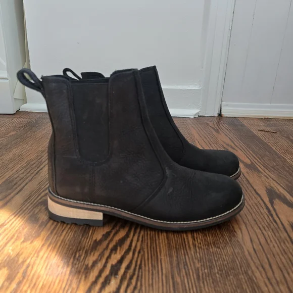 Kodiak Chelsea Boots Women’s 6.5 Black Leather Rubber Sole - Picture 6 of 6